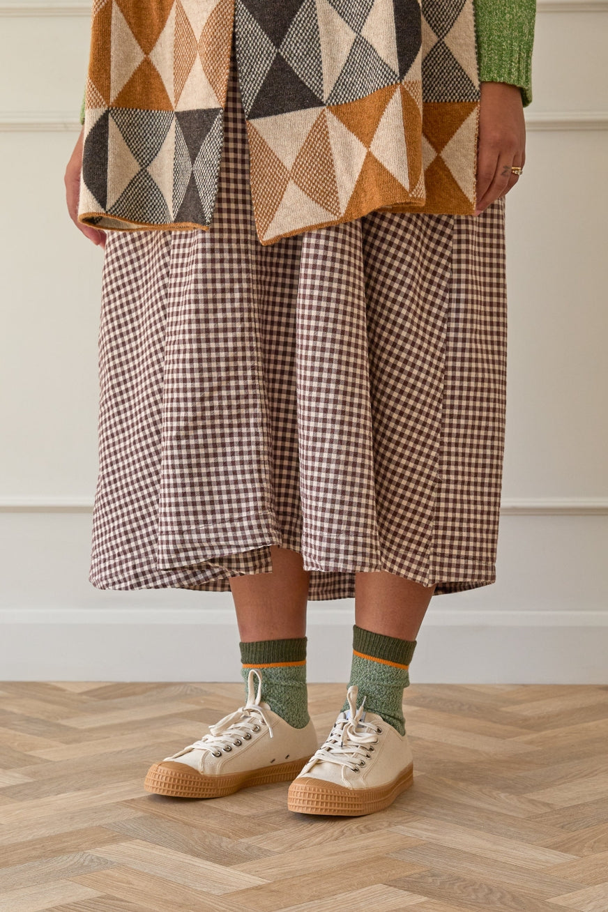 Rove Knitwear Green Marl Merino Socks