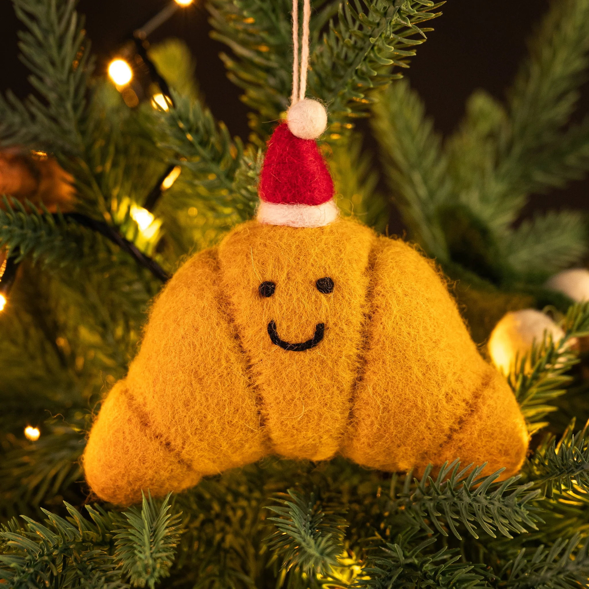 Amica Felt Christmas Croissant Decoration
