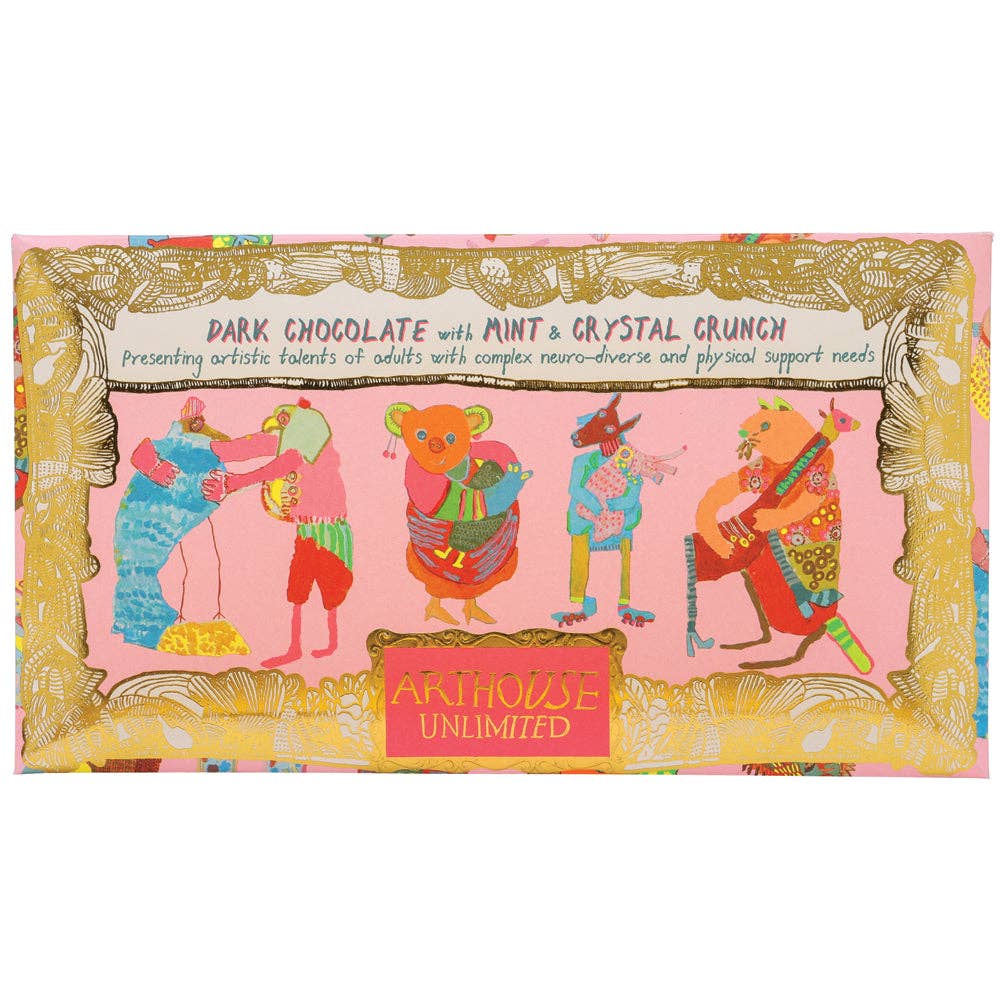 Arthouse Unlimited Dark Chocolate with Mint & Crystal Crunch