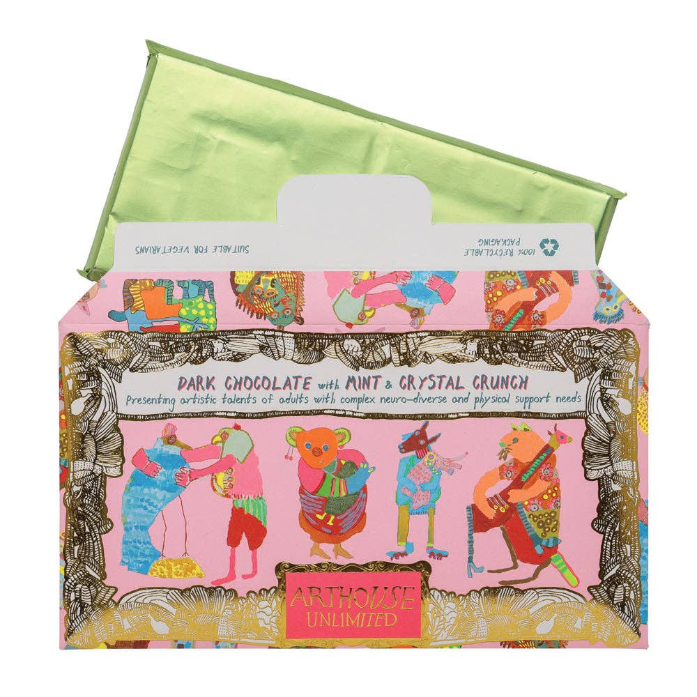 Arthouse Unlimited Dark Chocolate with Mint & Crystal Crunch