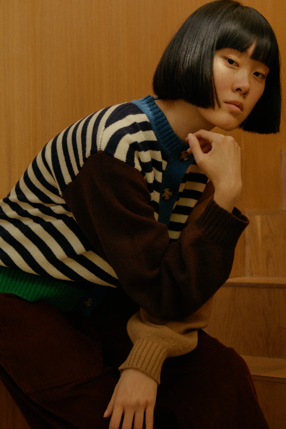 L. F Markey Eval Cornwall Stripe Cardigan