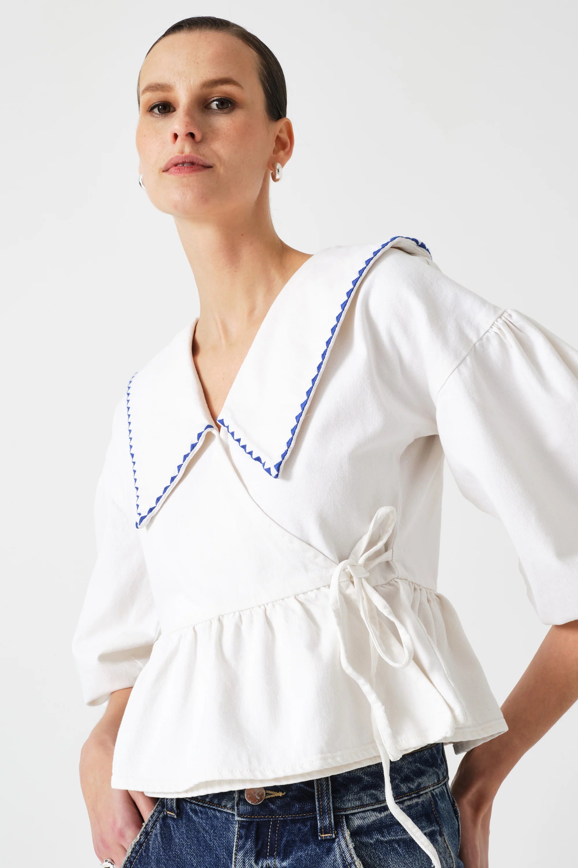 Seventy & Mochi Nour White Blouse