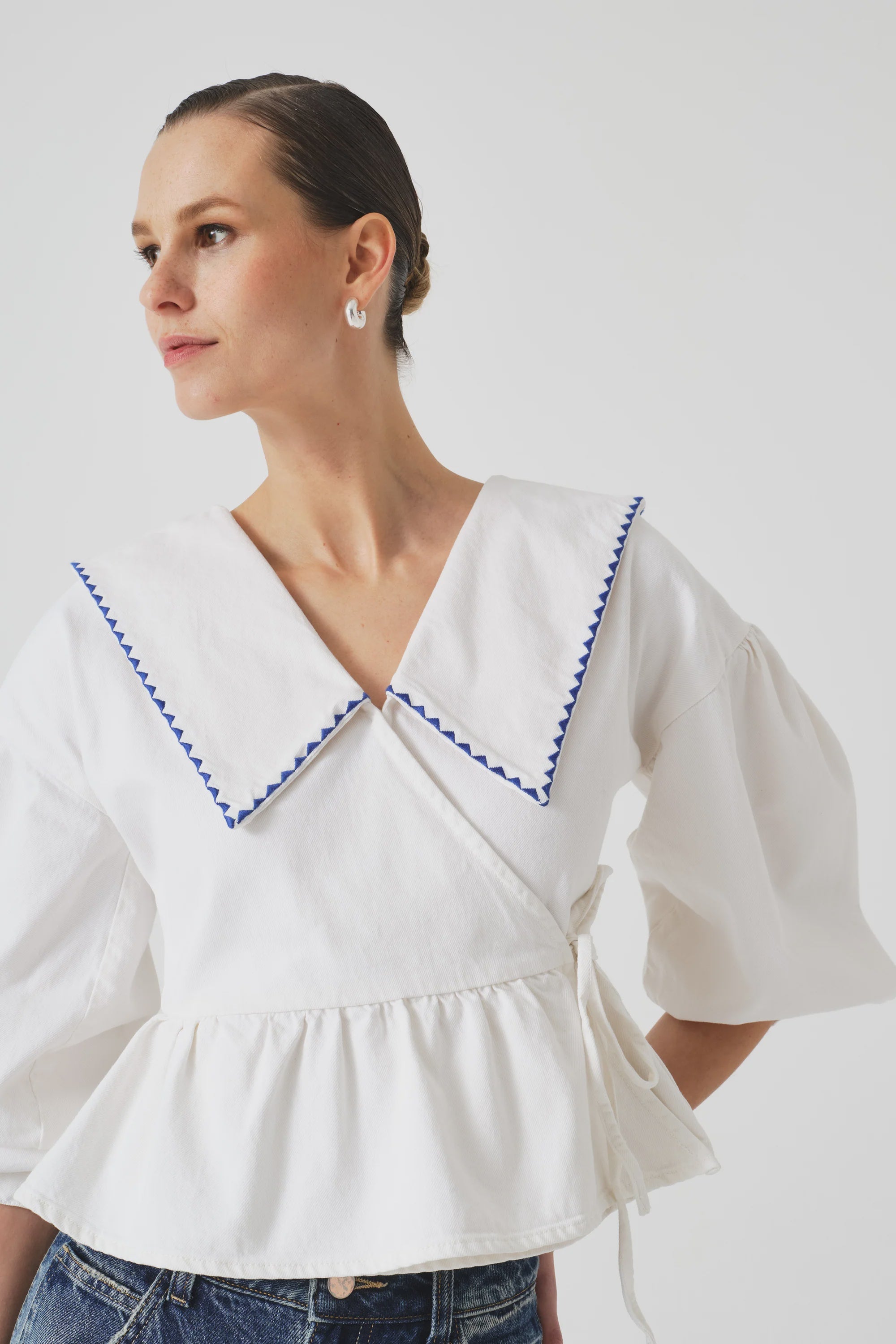 Seventy & Mochi Nour White Blouse