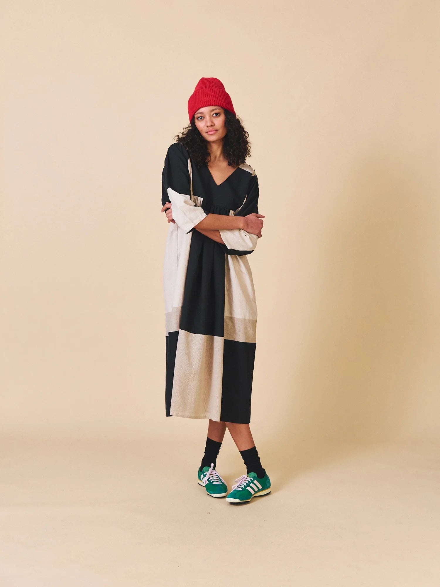 Sideline Betty Mono Mix Dress