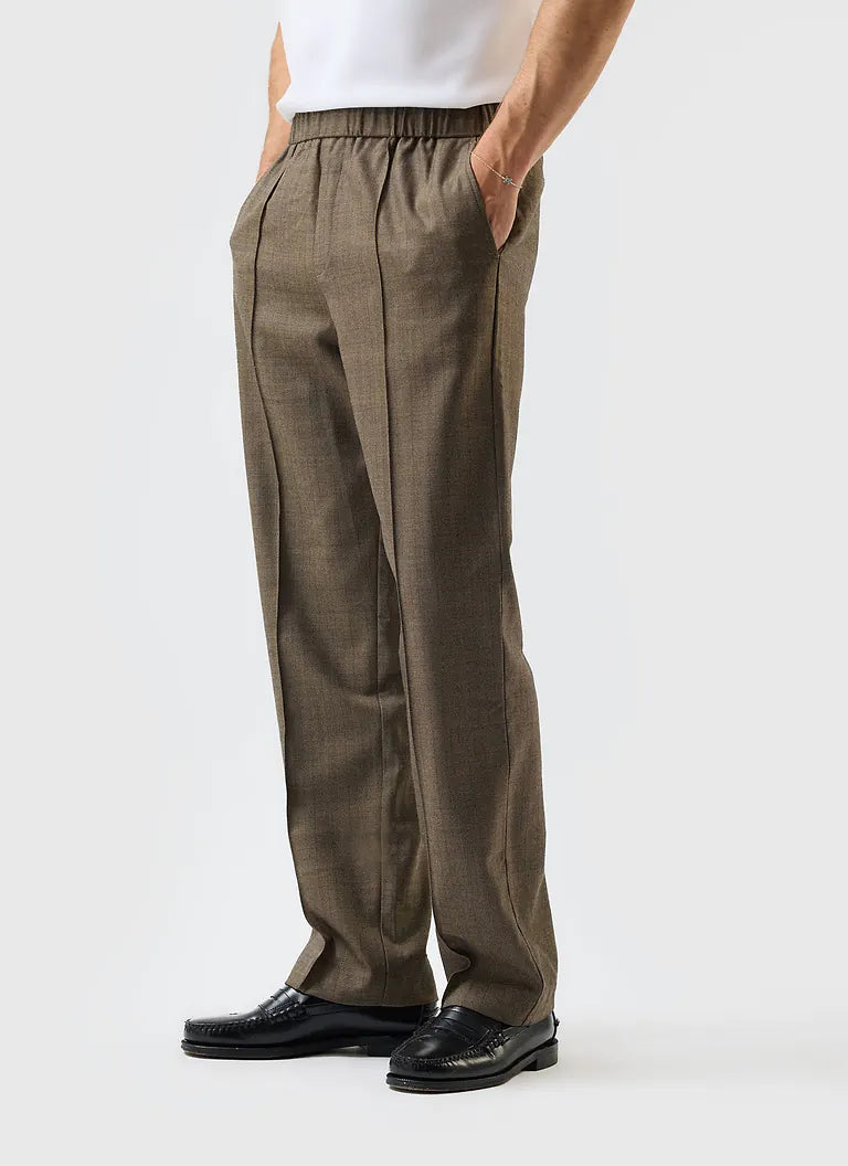 Percival Grounds Relaxed Herringbone Trousers