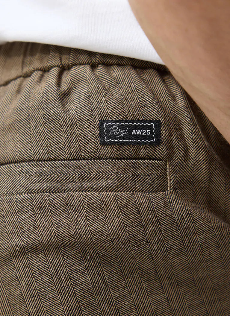 Percival Grounds Relaxed Herringbone Trousers