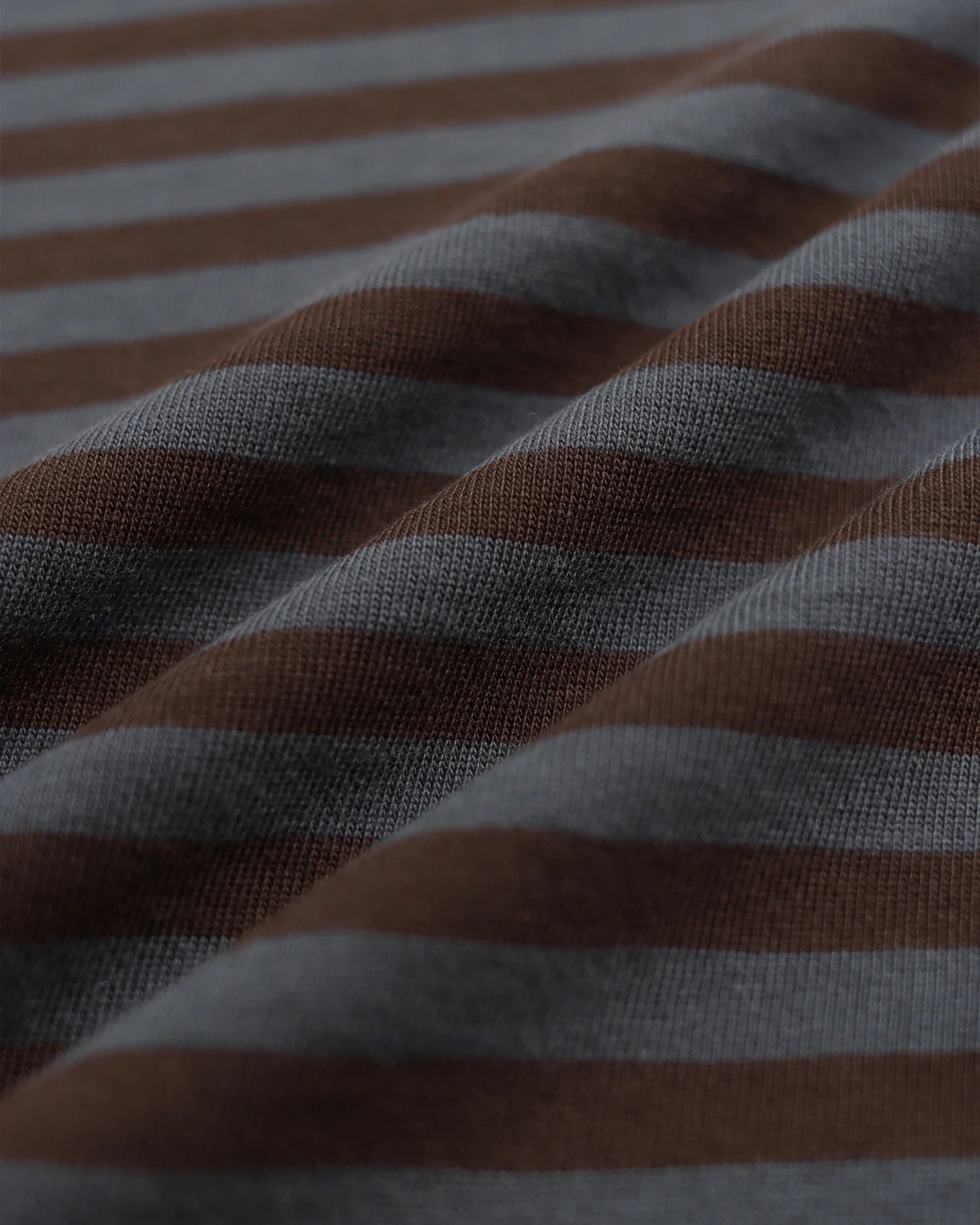 Far Afield Breton Brown Stripe Longsleeve T-shirt