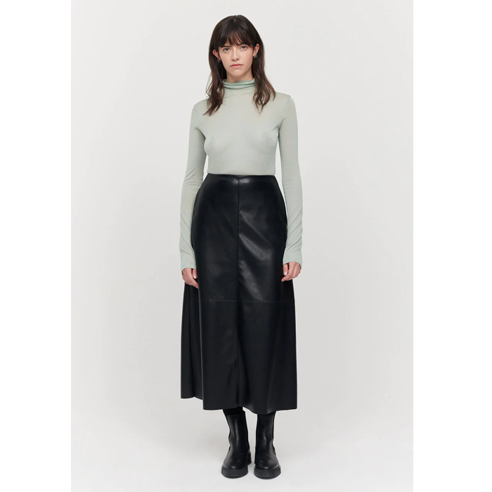 Jakke Molly Black Midi Skirt