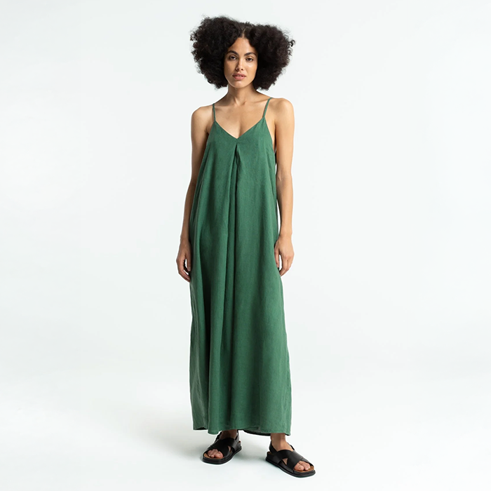 Kings Of Indigo Aubrey Bistro Green Dress