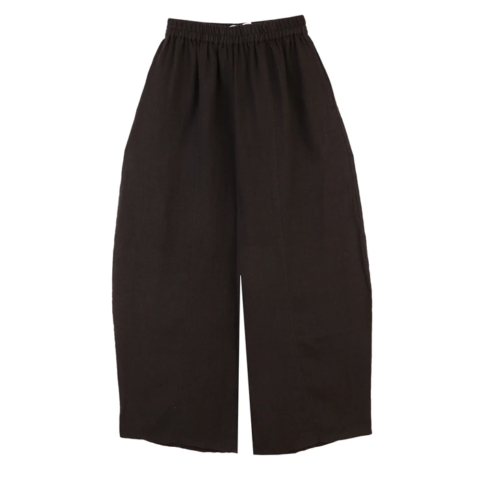 L.F Markey Basic Black Linen Trousers