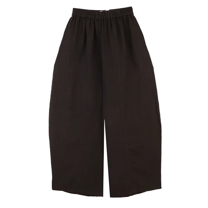 L.F Markey Basic Black Linen Trousers