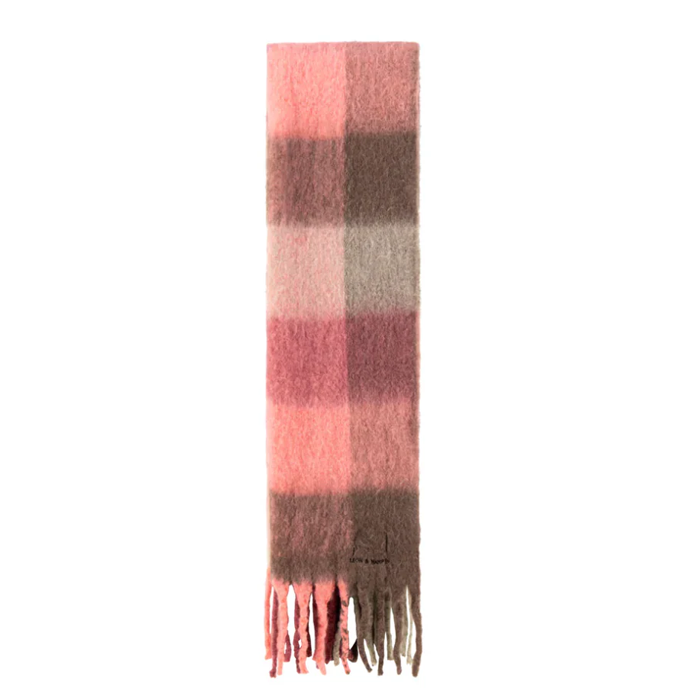 Leon & Harper Elton Crx Pink Scarf