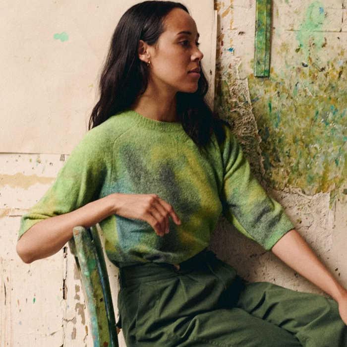 Leon & Harper Mang PLN Green Sweater