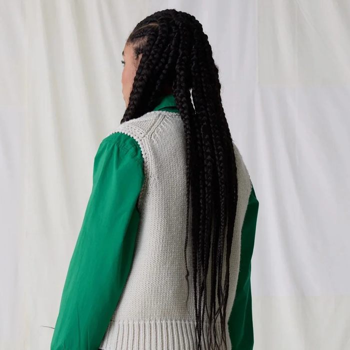 Leon & Harper Milka Sea Off White Waistcoat