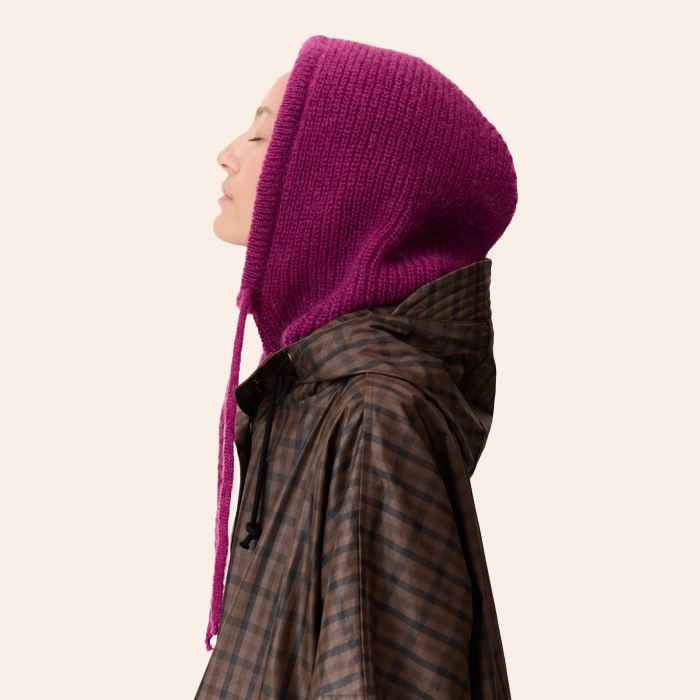 Leon & Harper Minot Core Fuchsia Knit Hood