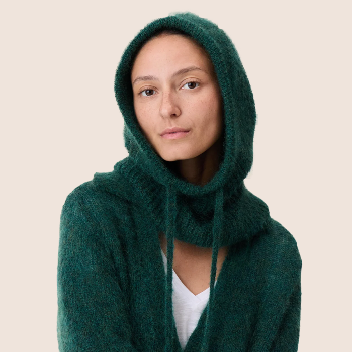 Leon & Harper Minot Core Green Knit Hood