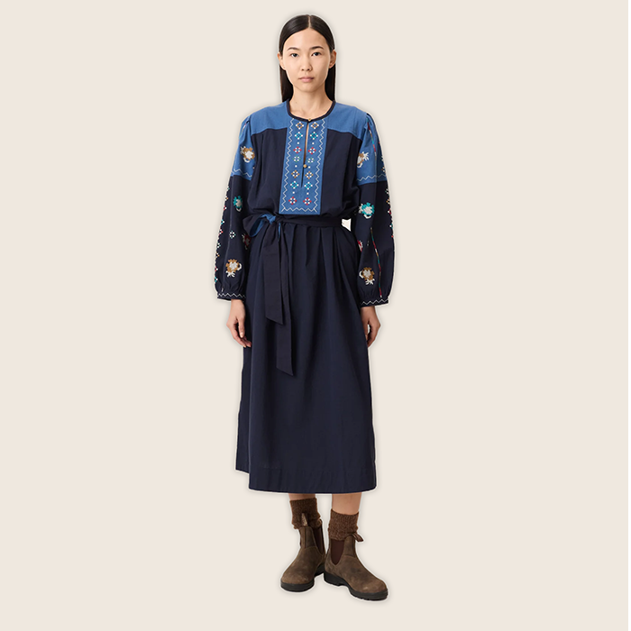 Leon & Harper Ruoki Blue Brd Dress
