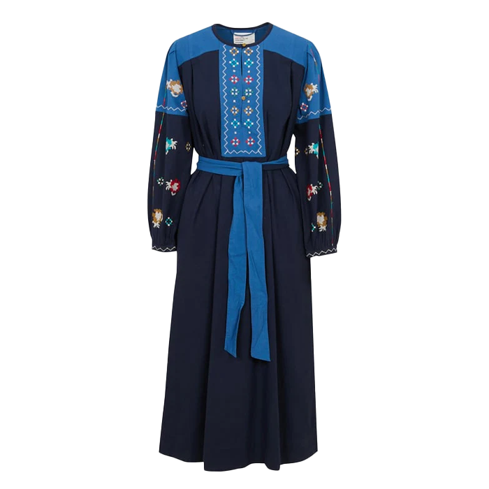 Leon & Harper Ruoki Blue Brd Dress