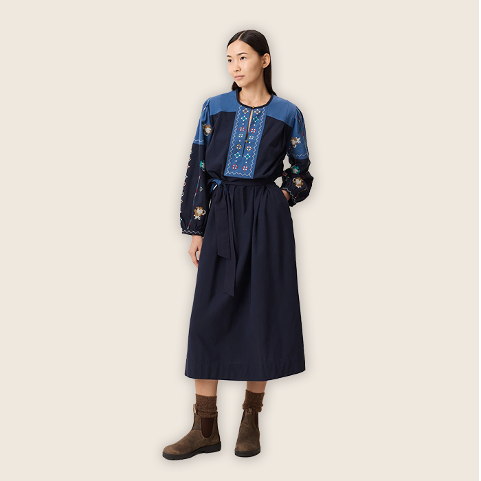Leon & Harper Ruoki Blue Brd Dress