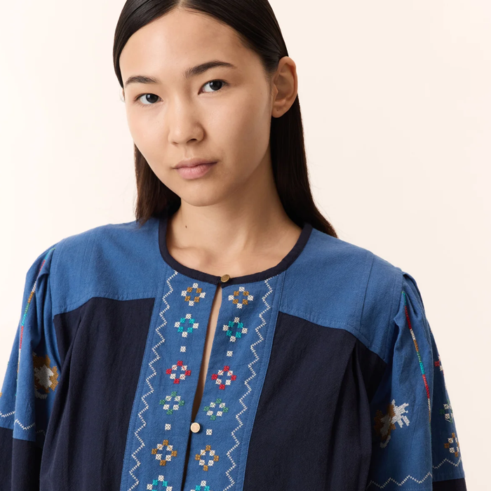 Leon & Harper Ruoki Blue Brd Dress