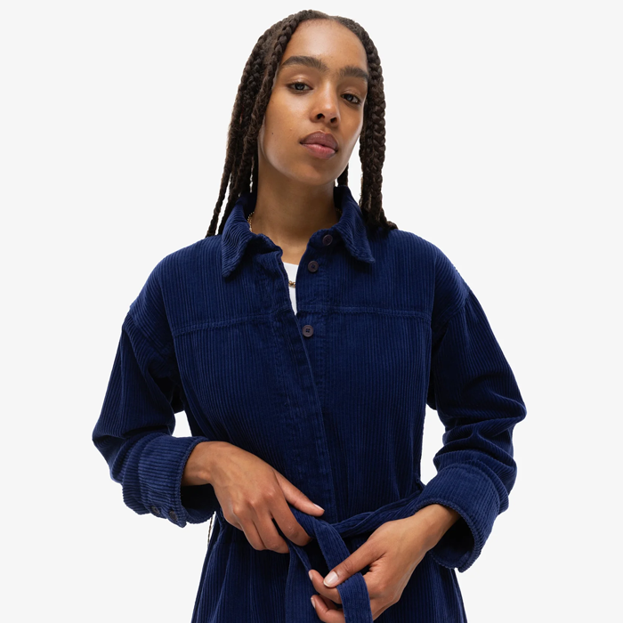 Our Sister Composition Navy Corduory Dress