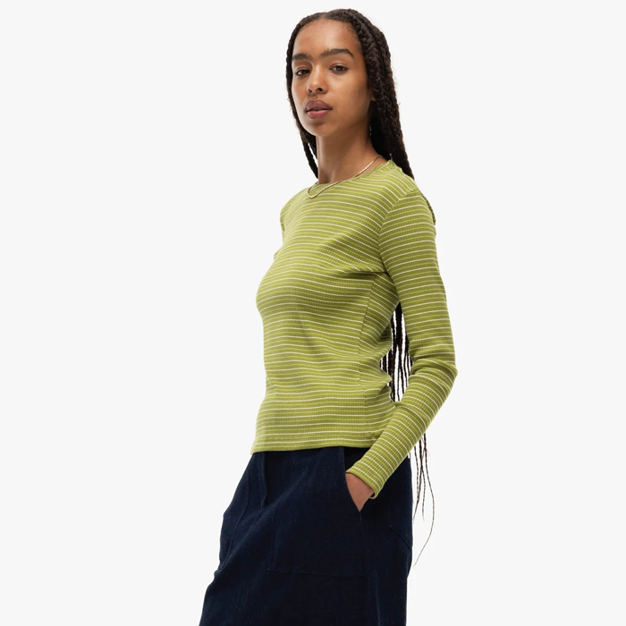 Our Sister Radiant Baby Green Stripe T-shirt