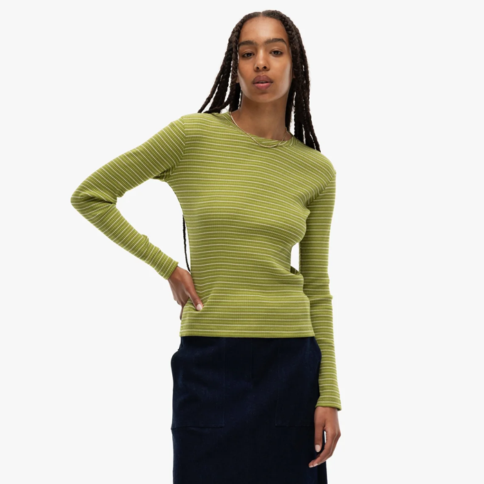 Our Sister Radiant Baby Green Stripe T-shirt