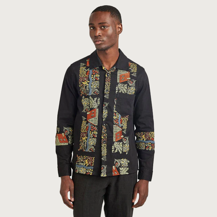 Percival Foragers Black Overshirt