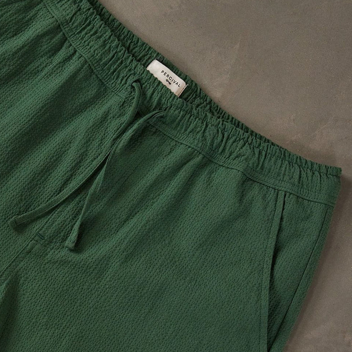 Percival Forest Seersucker Shorts