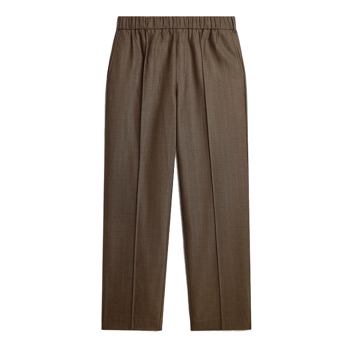Percival Grounds Relaxed Herringbone Trousers