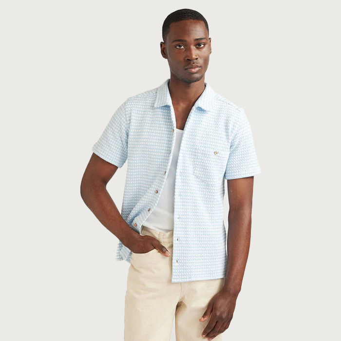 Percival Light Blue Cuban Shirt