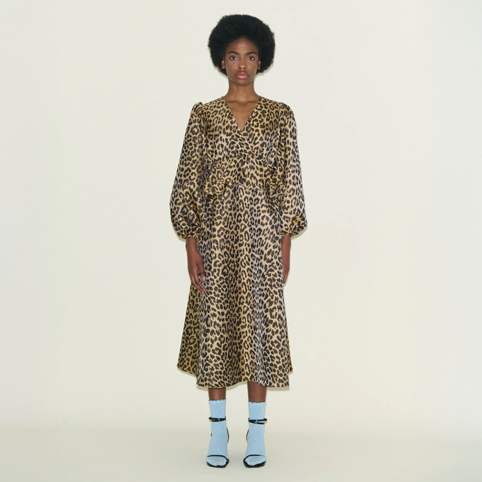 Samdi Dasha Leopard Jacquard Dress