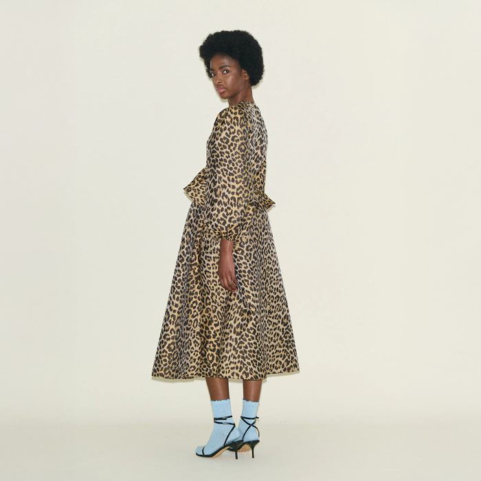 Samdi Dasha Leopard Jacquard Dress