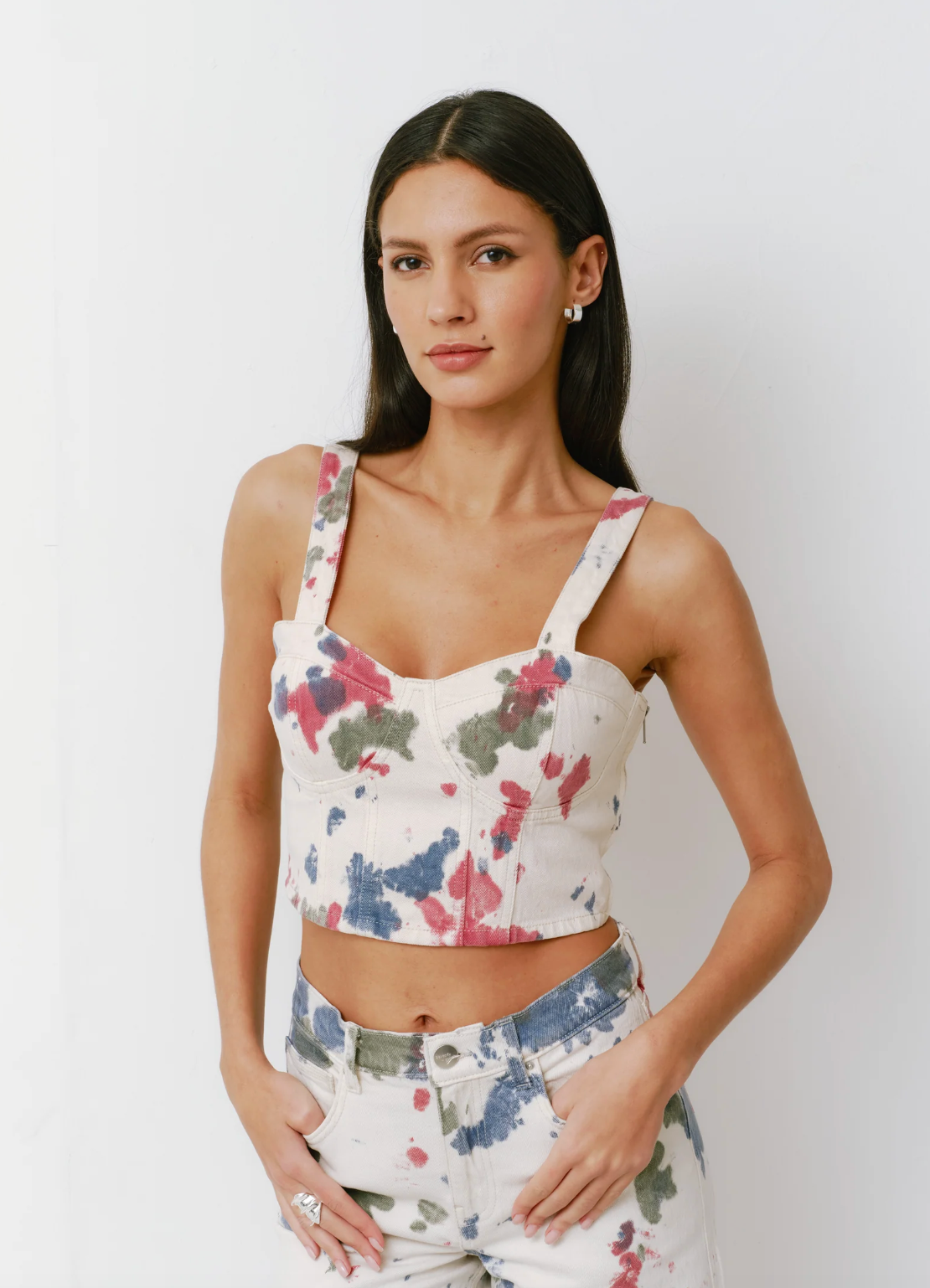 Seventy & Mochi Daria Tie Dye Bralette Top