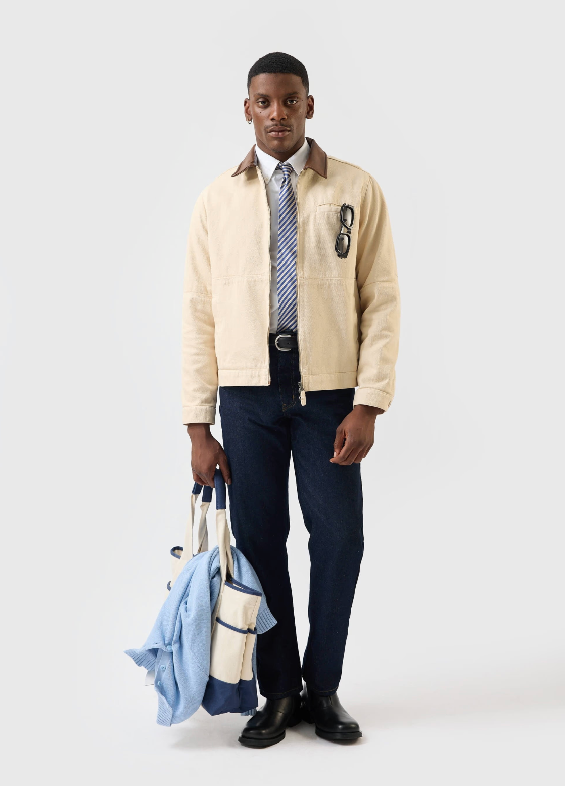 Percival Preface Contrast Collar Jacket