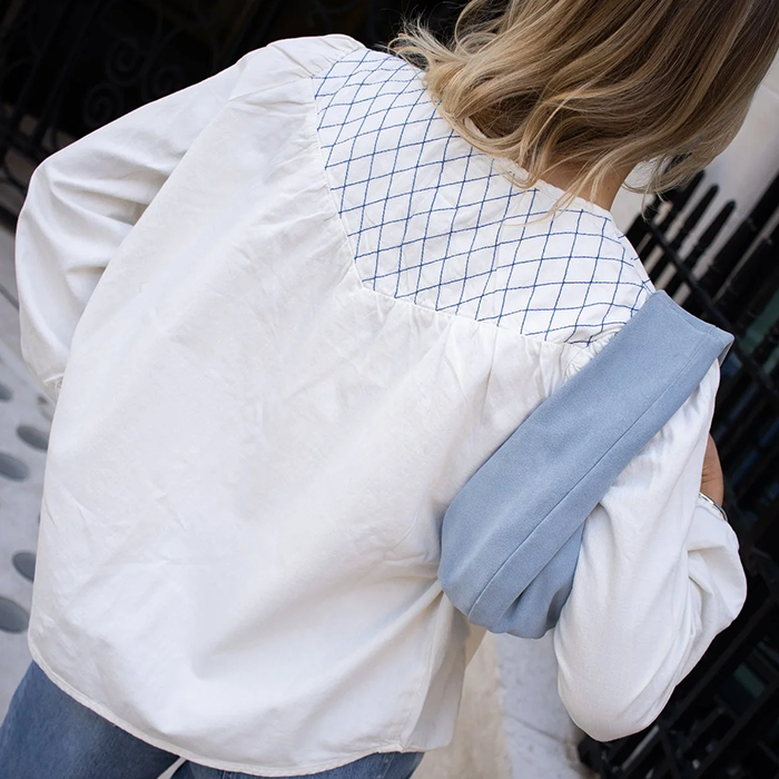 Seventy & Mochi Clio Ecru Blouse