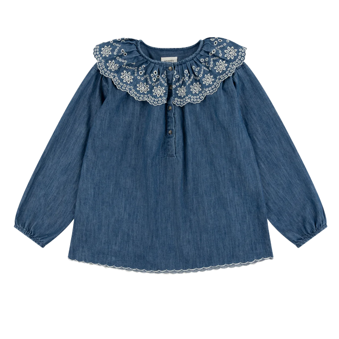 Seventy & Mochi Dylan Denim Blouse