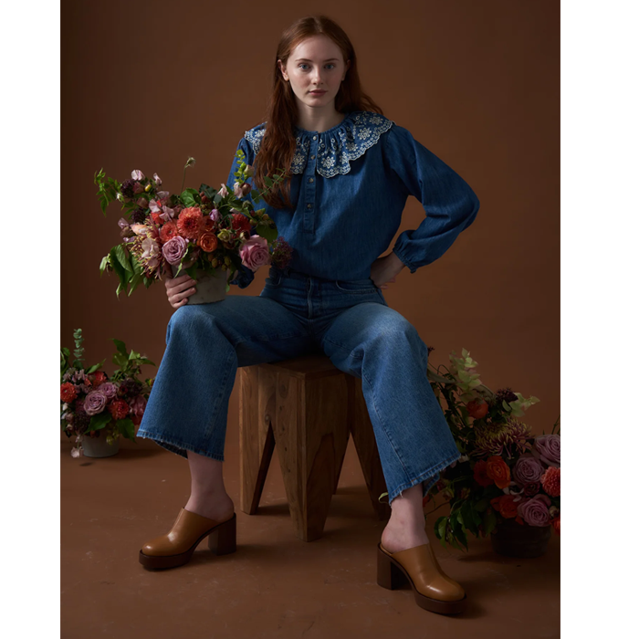 Seventy & Mochi Dylan Denim Blouse