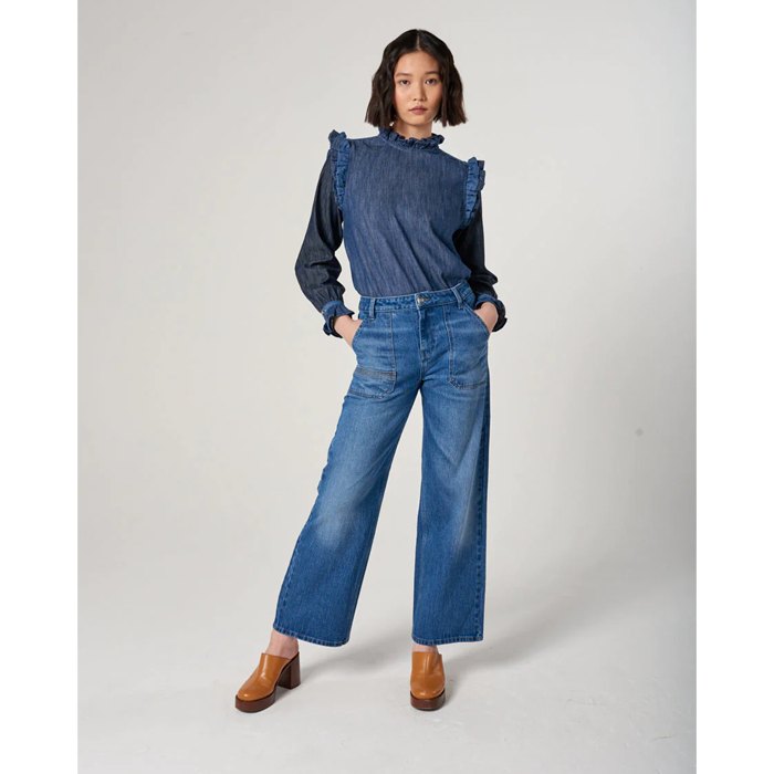 Seventy & Mochi Elodie Full Length Desert Vintage Americana Jeans