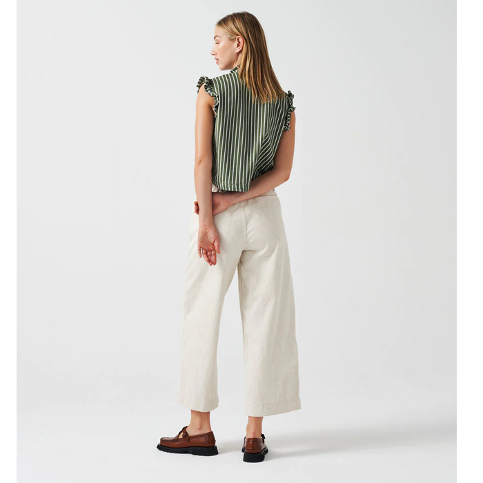 Seventy + Mochi Louis Ecru Hemp Cargo Pants