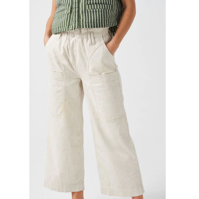 Seventy + Mochi Louis Ecru Hemp Cargo Pants