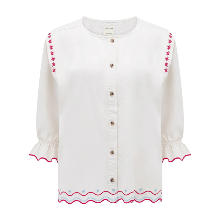 Seventy & Mochi Nina White Blouse