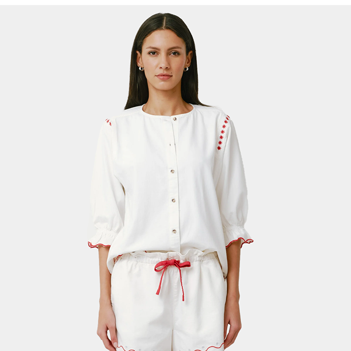 Seventy & Mochi Nina White Blouse