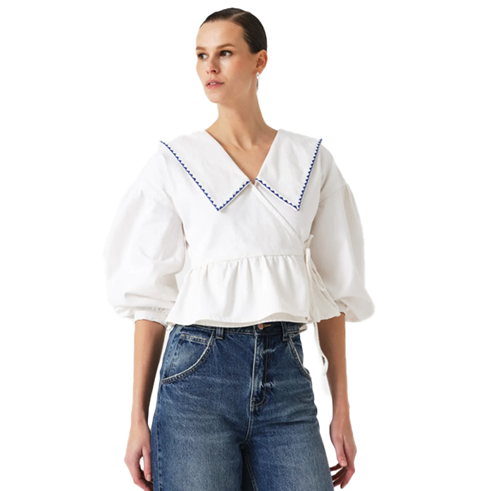 Seventy & Mochi Nour White Blouse