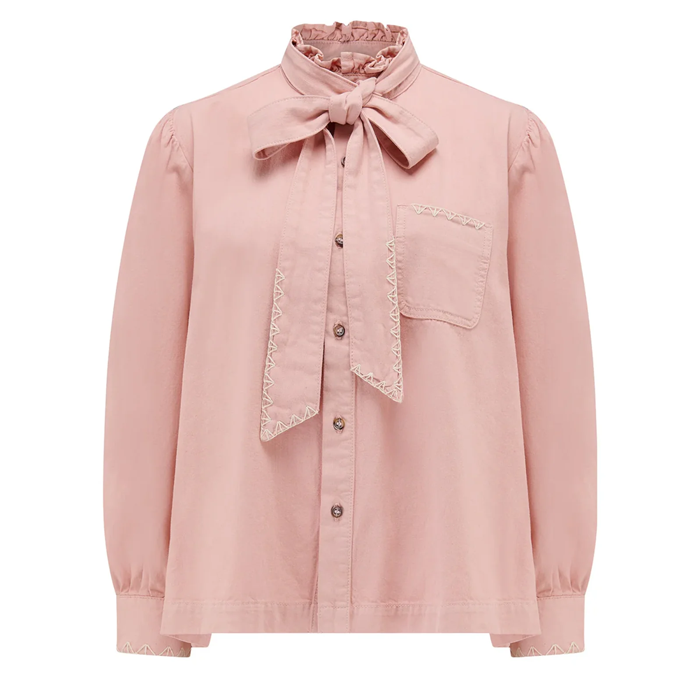 Seventy & Mochi Poet Peony Pink Blouse