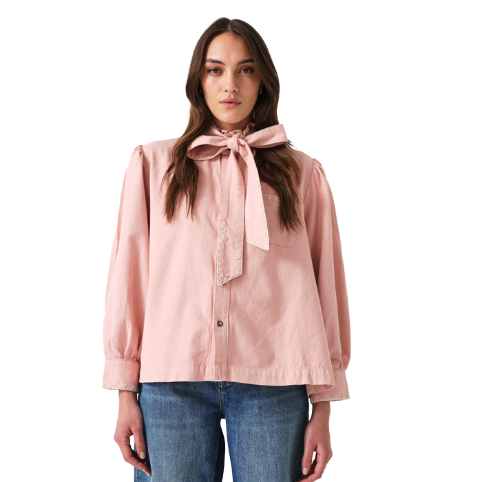Seventy & Mochi Poet Peony Pink Blouse