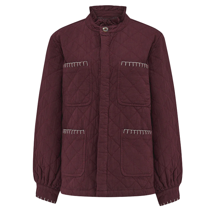 Seventy & Mochi Quilted Pablo Mulberry Jacket