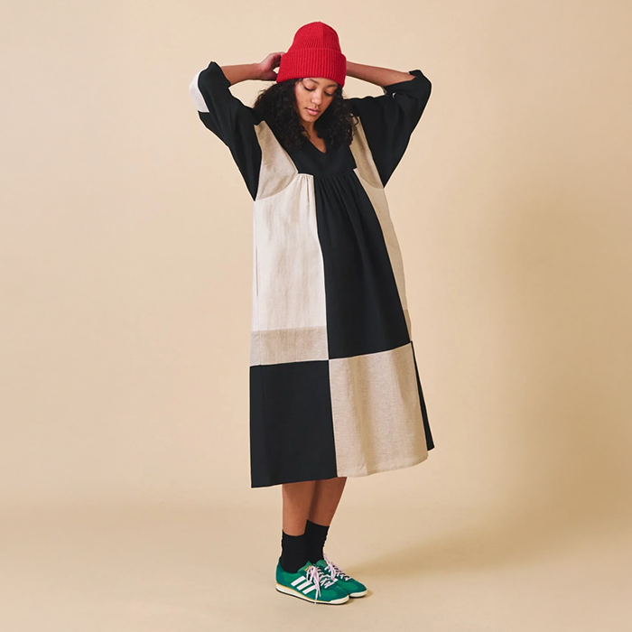 Sideline Betty Mono Mix Dress