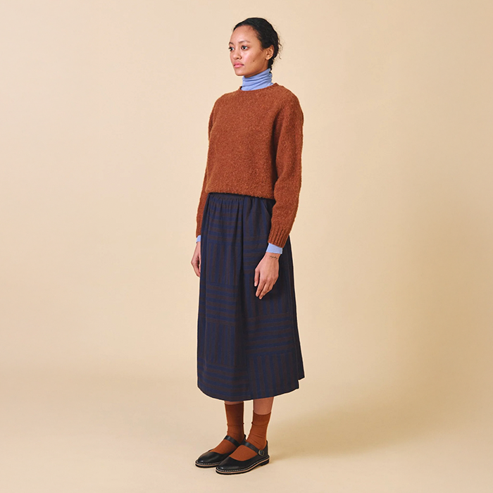 Sideline Sky Stripe Skirt