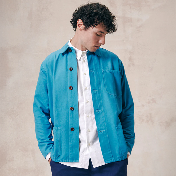 Uskees #3001 Aqua Cotton Overshirt